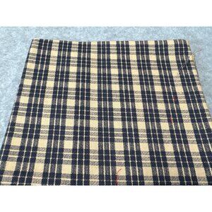 Blue & Cream Plaid Cotton Fabric Fat Quarter 18x22 Quilting